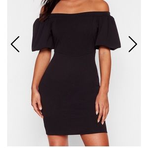 Black Nasty Gal Dress - Size 2 (Never Worn)